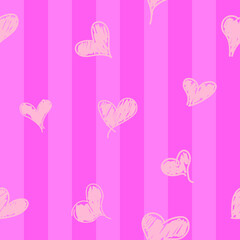 Vector seamless pattern for the holidays.Valentine's day. For gift wrapping, blog, social media background.