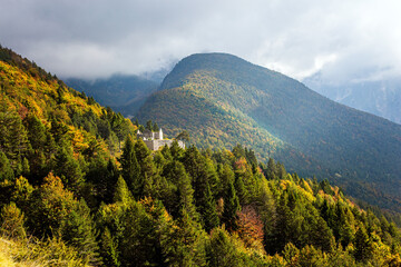 Ruins of castle on a mountainside
