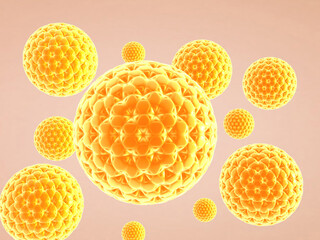 covid-19, coronavirus outbreak,  Hepatitis viruses, influenza virus H1N1,aids. Virus abstract background. 3d illustration..