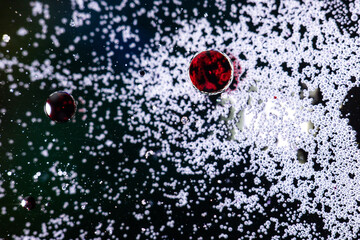 Red water drops 