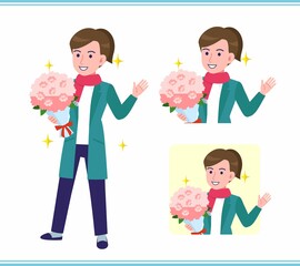 Young woman in a cardigan