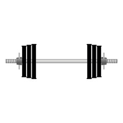 Barbell vector illustration isolated on a white background in EPS10