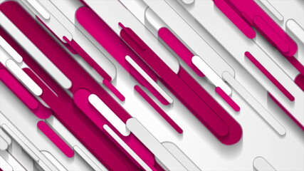 Pink and grey stripes abstract technology background