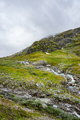 Fototapeta na wymiar Peer Gynt Trail plateau in norway 