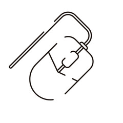 Computer Hardware Icons. Vector Illustration. 