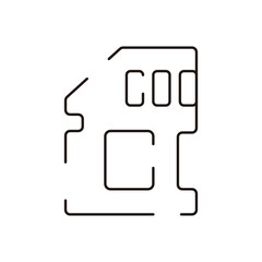 Computer Hardware Icons. Vector Illustration. 