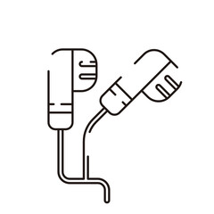 Computer Hardware Icons. Vector Illustration. 