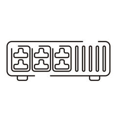 Computer Hardware Icons. Vector Illustration. 