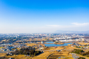 つくば市内の街並み　茨城県