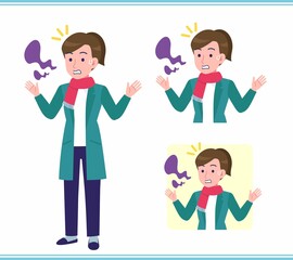 Young woman in a cardigan