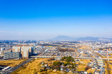つくば市内の街並み　茨城県