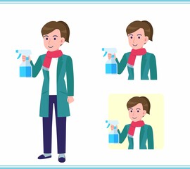 Young woman in a cardigan