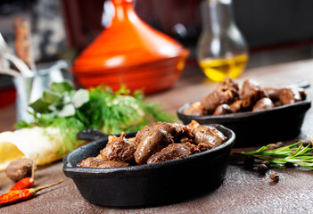 fried chicken hearts