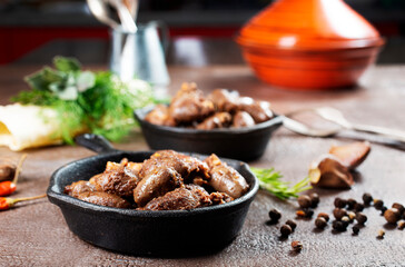 fried chicken hearts