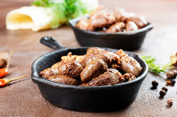 fried chicken hearts