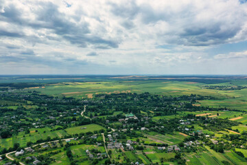 landscape view of one of the parts of Ukraine in the Khmelnytsky and Kiev regions.