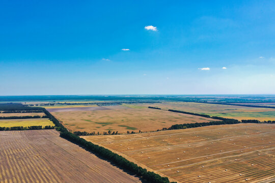 landscape view of one of the parts of Ukraine in the Khmelnytsky and Kiev regions.