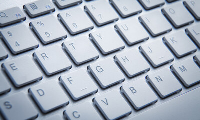 Macro shot of computer keyboard. Technology