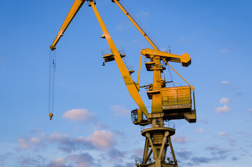 PORT CRANE - A device for moving heavy loads in the port and shipyard
