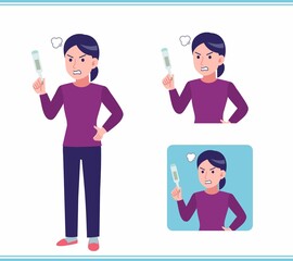 Young woman dressed in purple