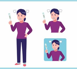 Young woman dressed in purple