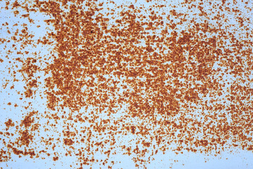 Rusty metal grunge background. Rusted steel tin abstract pattern.