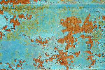 Rusty metal grunge background. Rusted steel tin abstract pattern.