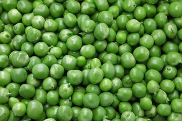 fresh organic green peas background