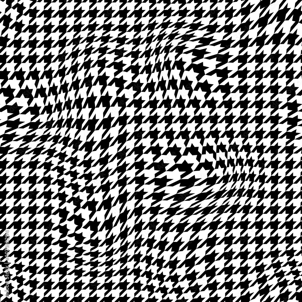 Poster seamless geometric pattern. classic hounds-tooth pattern in retro geometric style. vector image.