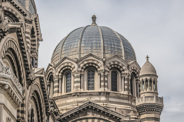 Cathedral of Saint Mary Major (Cathedrale de la Major, 1896) - Roman Catholic cathedral in Marseille, France.