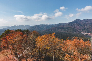 展望台からみえる山の景色