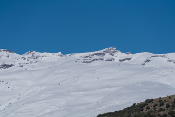 Sierra Nevada covered with snow