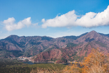 展望台からみえる山の景色