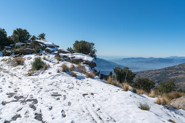 Sierra Nevada covered with snow