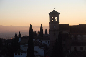 IGLESIA EN EL ALBAYZIN. GRANADA. ANDALUCÍA
