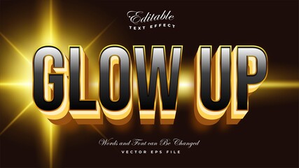 Glow Up Text Effect - Editable Mockup Text Effect