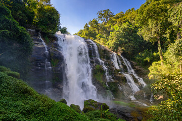 Waterfall Wachirathan 
 in Chom Thong, Chiang Mai Thailand
