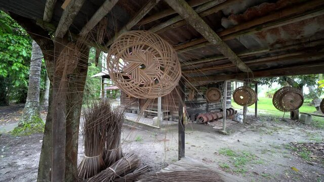 Malays lidi and handcraft made from coconut tree.