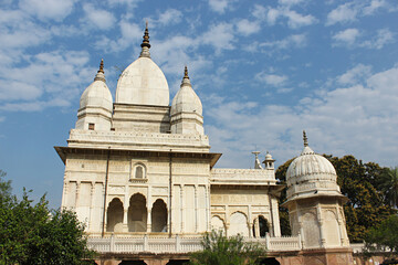 Saide view. Kali Temple on the northern bank of Gangasagar Pond, Rajnagar, Bihar, india.