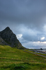 Clouds over the mountains of Værøy