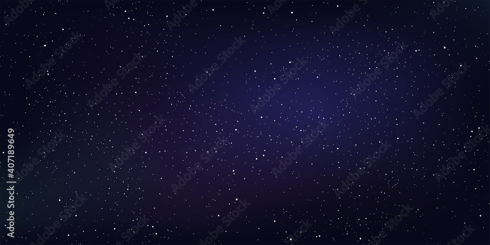 Wall mural star and star dust in deep universe. abstract space background. vector illustration.