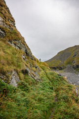 Clouds over the mountains of Værøy