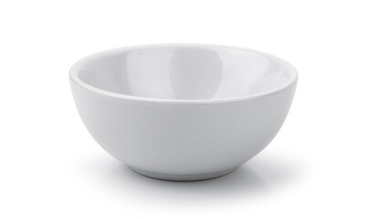 white ceramics bowl isolated on white background.