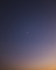 Moon in a gradient sky