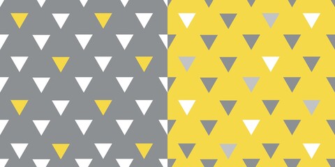 Seamless pattern wallpapers. Cute Valentines and wedding design in trendy colors yellow and grey for romantik love cards, wrapping paper, scrapbooking