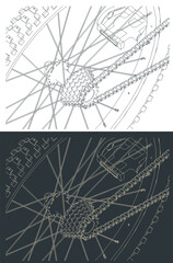 Bicycle transmission system close up