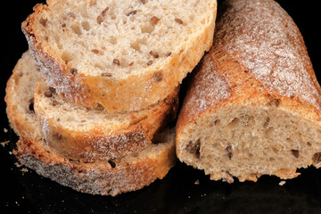 Sliced hearth baguette