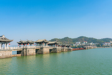 Guangji bridge, the historic landmark in Chaozhou, Guangdong province, China.