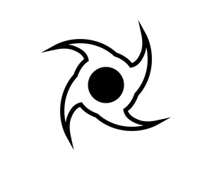 space black hole vector icon isolated on white background. flat icon for web, mobile and user interface design