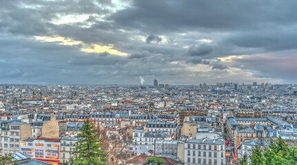 Fototapeta na wymiar Paris cityscape, HDR Image